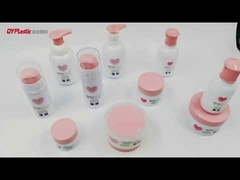 Pacchetti cosmetici rosa di alta qualità Set bottiglia di plastica bottiglia di crema airless